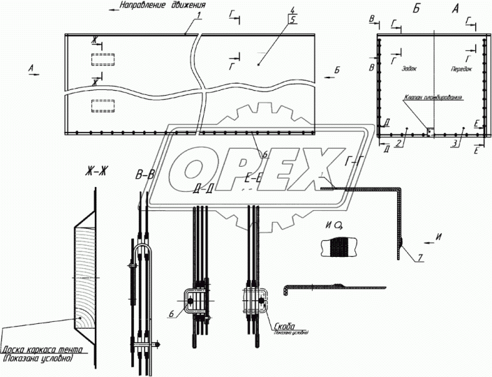 5904 Лебедка канатная электрическая; 900W 250/500 кг Toya